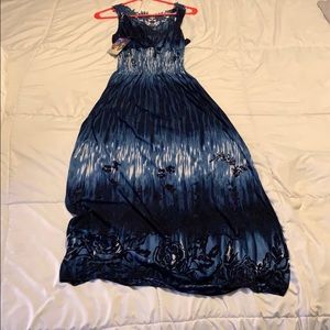 Blue maxi dress